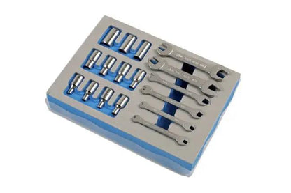 Laser Tools 7132 BA Spanner & Socket Set 1/4"D 17pc Laser Tools
