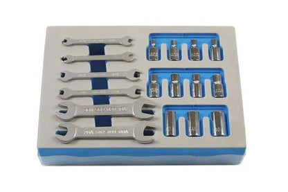 Laser Tools 7132 BA Spanner & Socket Set 1/4"D 17pc Laser Tools