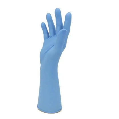 Polyco Bodyguards GL891 Long Cuff Blue Nitrile Gloves Powder Free Disposable Bodyguards