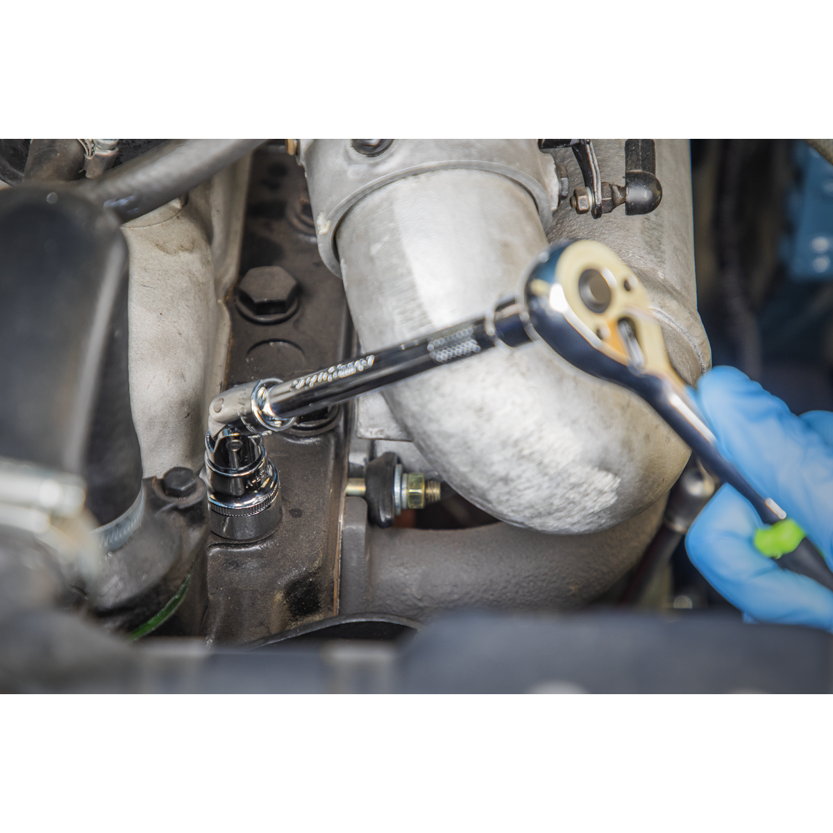 Siegen S01236 Socket Set 28pc 3/8"Sq Drive 6pt WallDrive® Metric Siegen