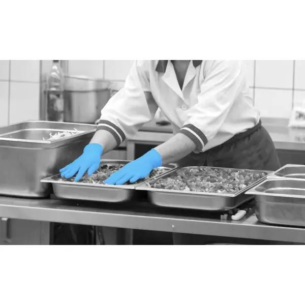 Shield GD19 Blue Nitrile Disposable Gloves – Powder Free, Latex Free (Box of 100) Shield