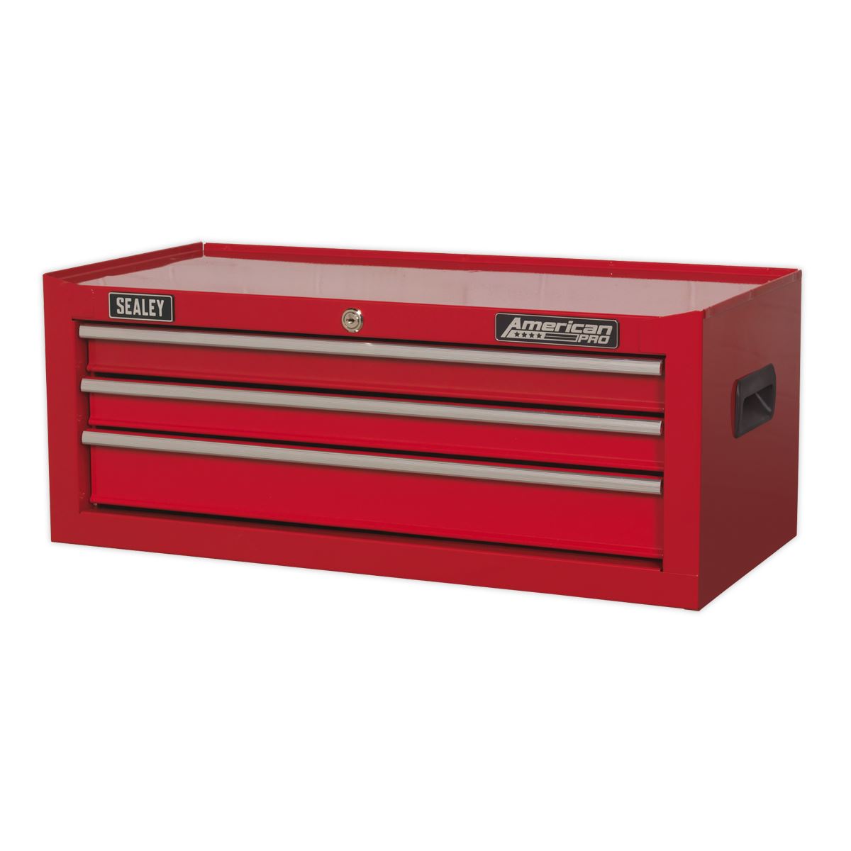 Sealey AP223 Mid-Box Tool Chest 3 Drawer with Ball-Bearing Slides - Red Sealey