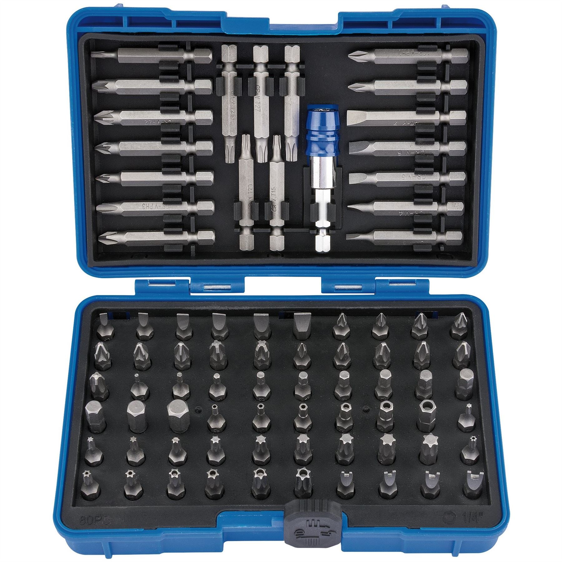 Draper 82396 Screwdriver and Bit Holder Set 80 Piece Draper