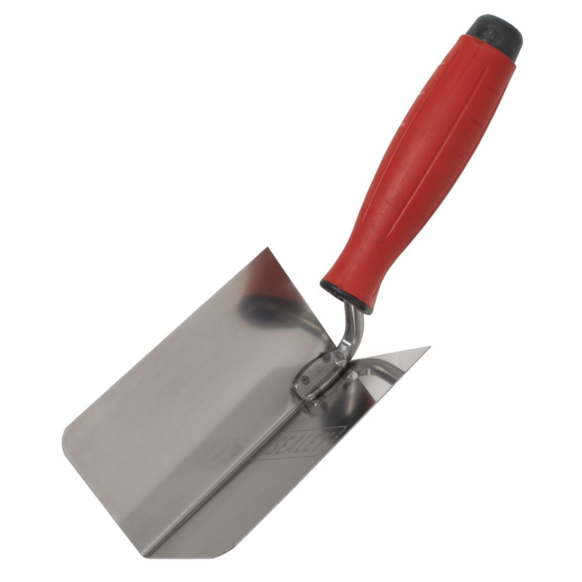 Sealey T1802 Stainless Steel Internal Corner Trowel - Rubber Handle - 120 x 60mm Sealey