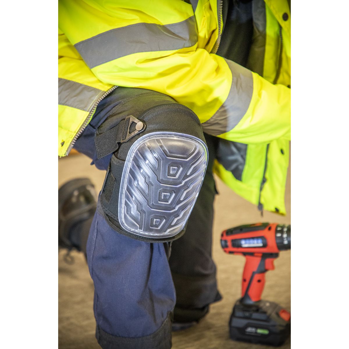 Sealey 9711 Hard Shell Gel Knee Pads - Pair Sealey