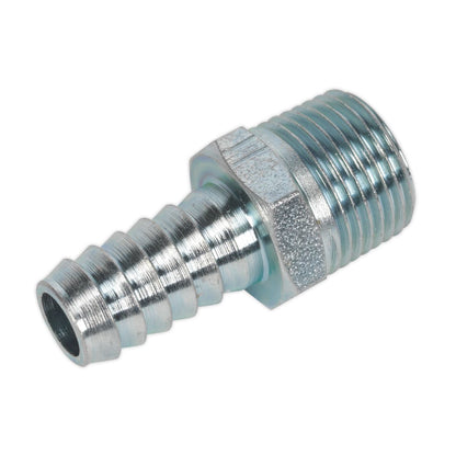 Sealey AC41 Screwed Tailpiece Male 3/8"BSPT - 3/8" Hose Pack of 5 Sealey