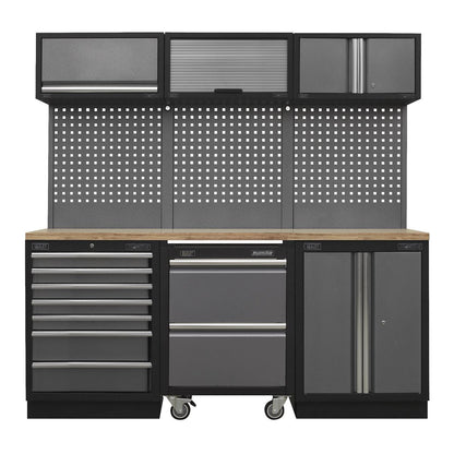 Sealey APMSSTACK12W Superline PRO® 2.04m Storage System - Pressed Wood Worktop Sealey
