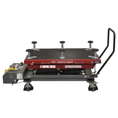 Sealey EVBT1200 High Lift EV Battery Lift/Hydraulic Platform Truck 1200kg Capacity Sealey