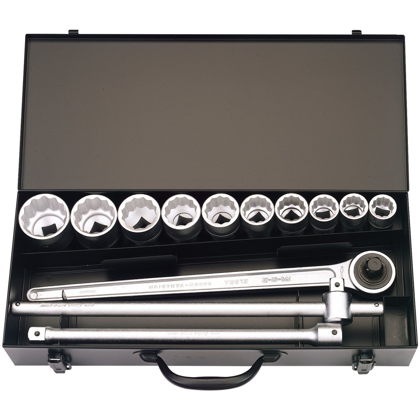 Elora 00385 Metric Socket Set 3/4" Sq. Dr. 13 Piece Elora