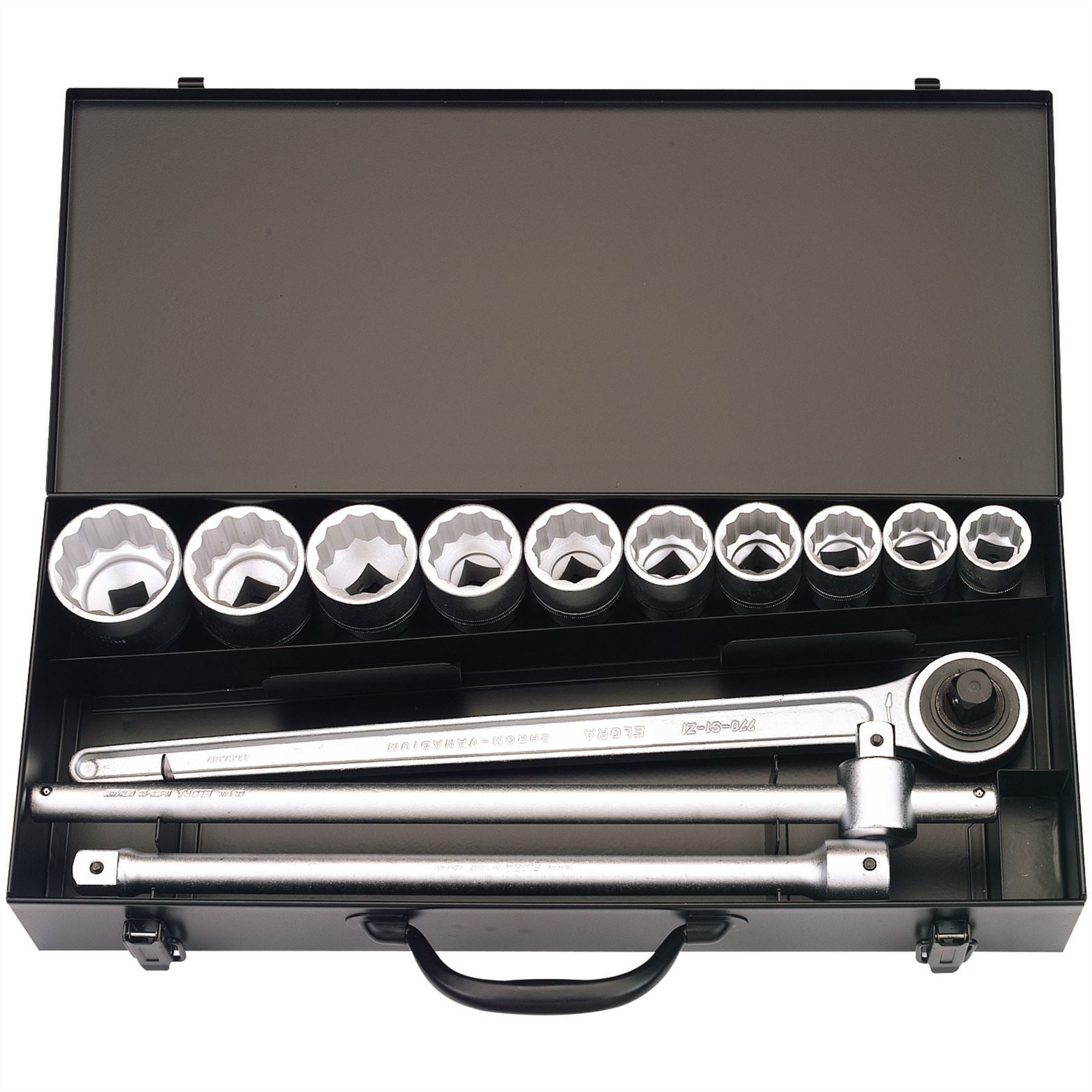 Elora 00385 Metric Socket Set 3/4" Sq. Dr. 13 Piece Elora