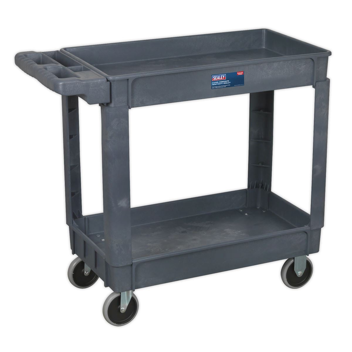 Sealey CX202 Trolley 2-Level Composite Heavy-Duty Sealey