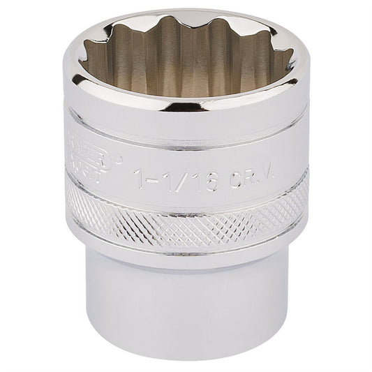 Draper 33726 HI-TORQ® 12 Point Socket 1/2" Sq. Dr. 1.1/16" Draper