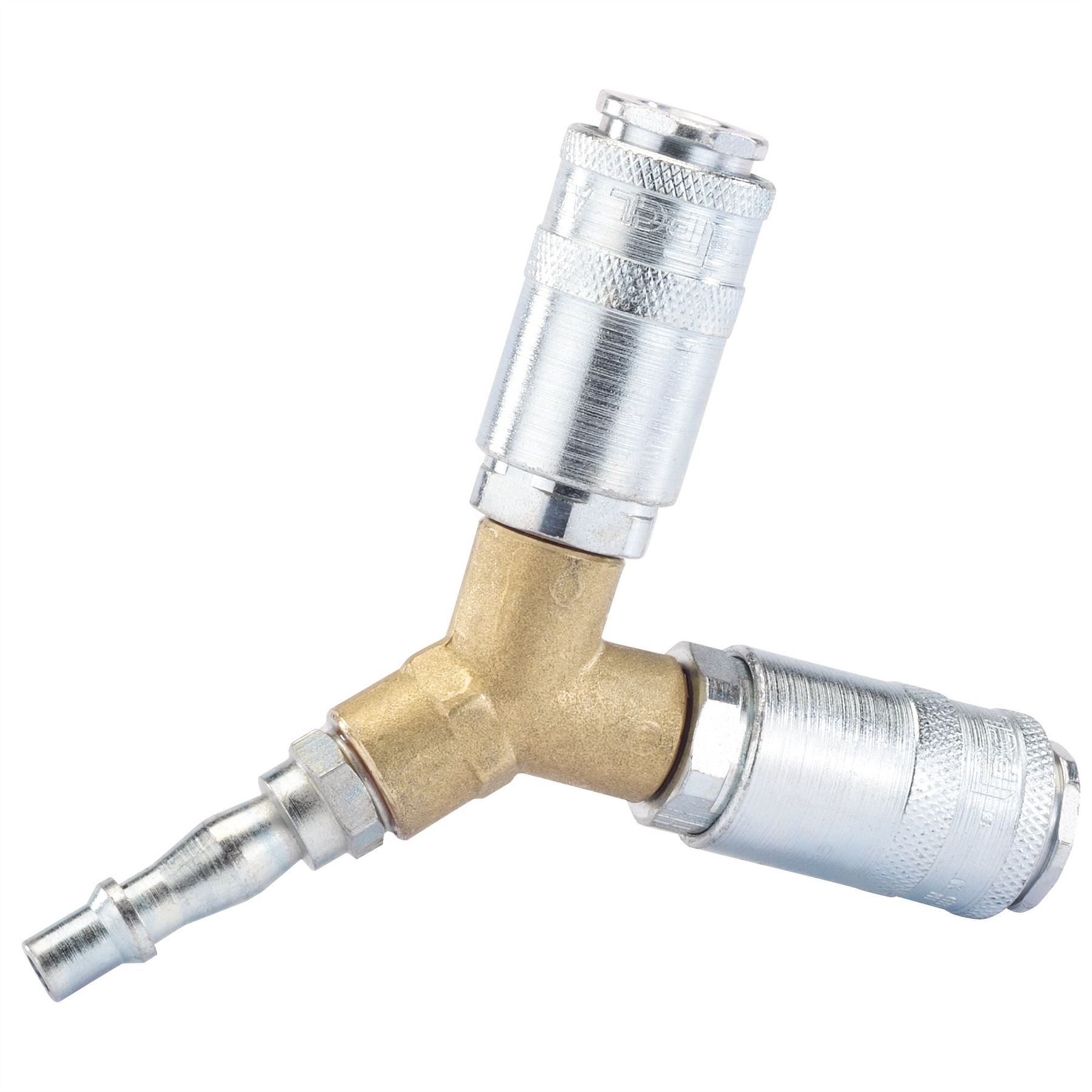 Draper 25855 PCL Twin Standard Coupling 2 x Male Couplings 1 x Tailpiece Draper