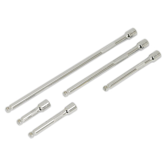 Sealey AK766 Wobble Extension Bar Set 5pc 1/4"Sq Drive Sealey