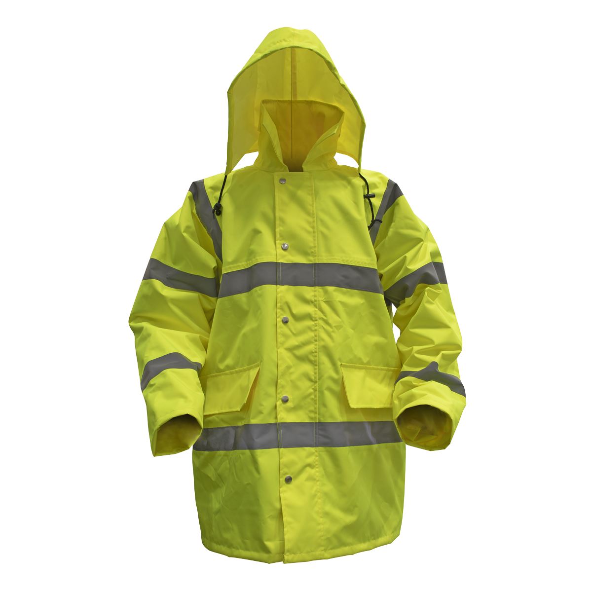 Sealey 806XXL Hi-Vis Yellow Motorway Jacket with Quilted Lining - XX-Large Sealey