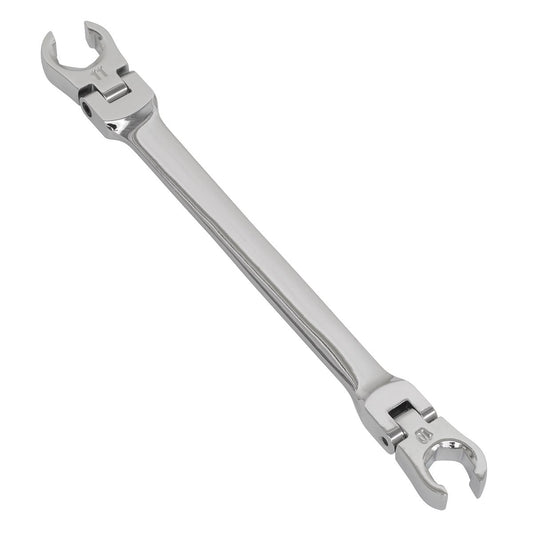 Sealey AK26521 Flexi-Head Flare Nut Spanner 10 x 11mm Sealey