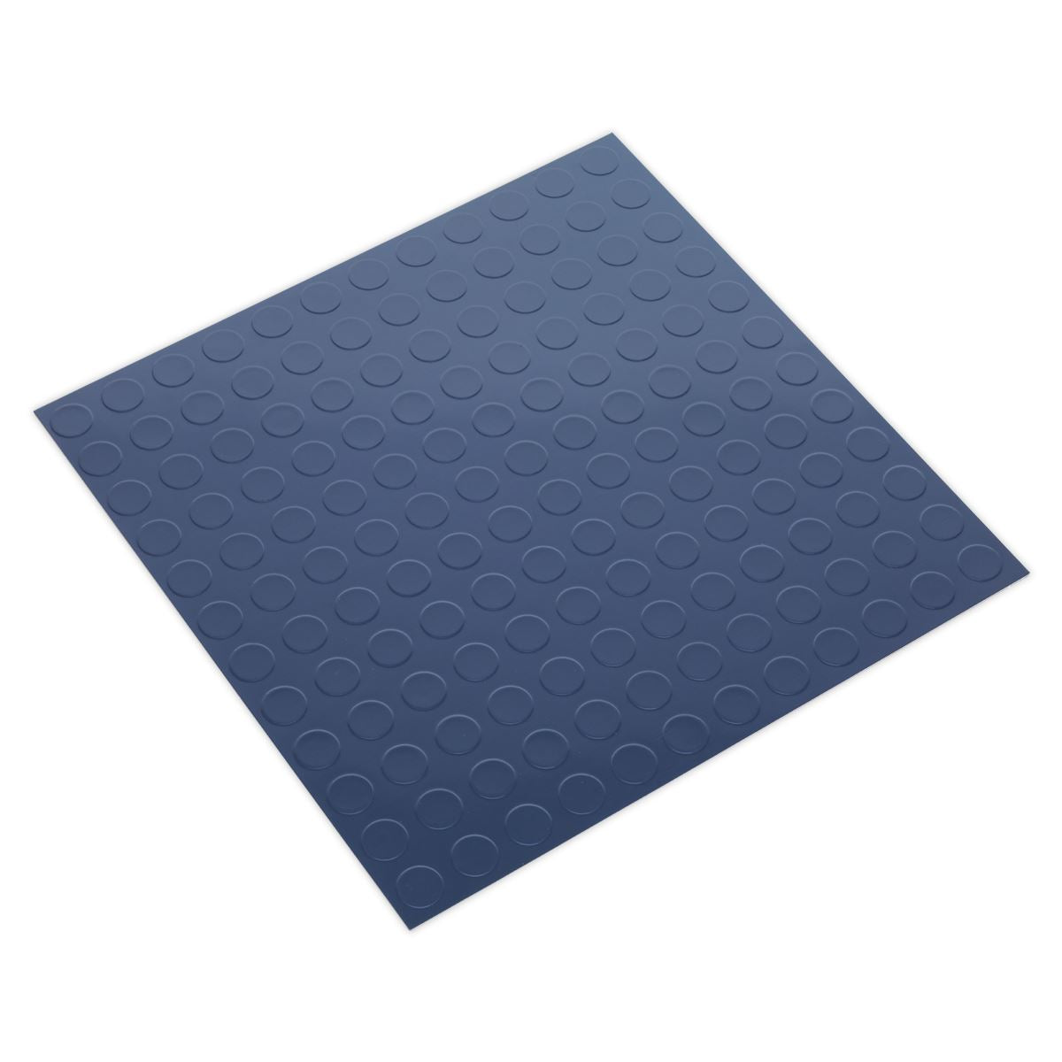 Sealey FT2B Vinyl Floor Tile with Peel & Stick Backing - Blue Coin Pack of 16 Sealey