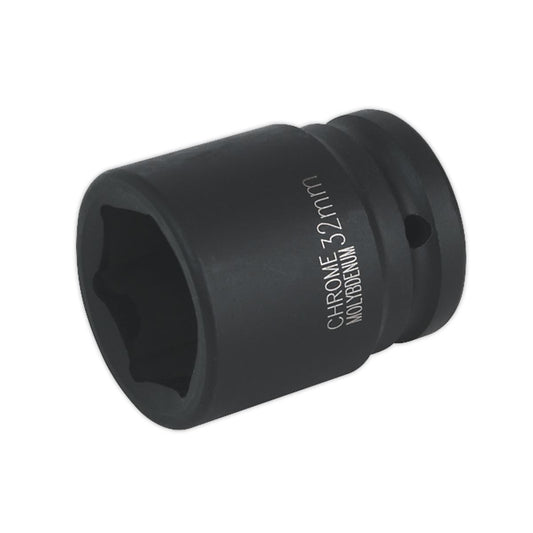 Sealey IS3432 Impact Socket 32mm 3/4"Sq Drive Sealey