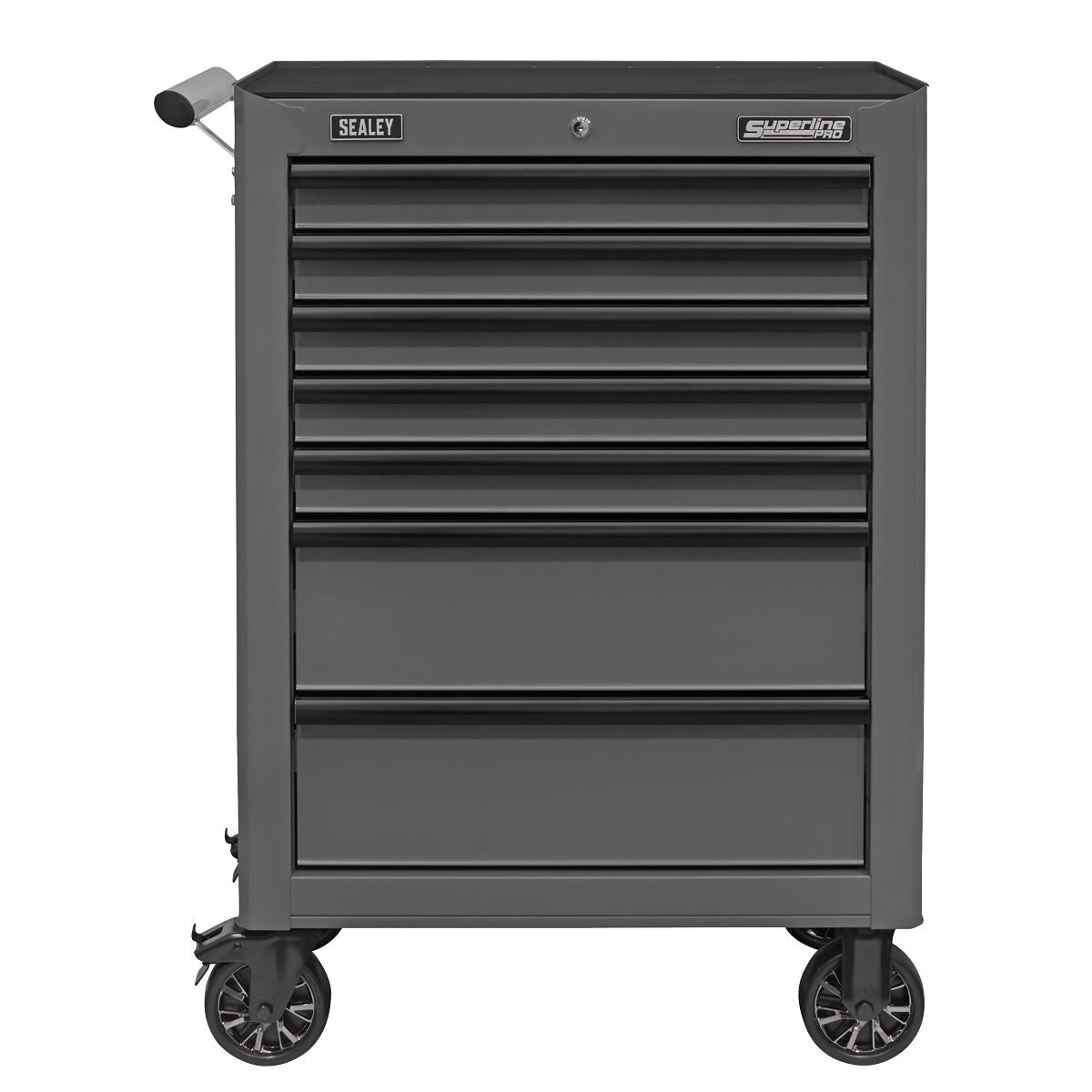Sealey AP26479TG Rollcab 7 Drawer with Ball-Bearing Slides - Grey/Black Sealey