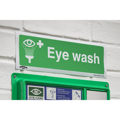 Sealey SS58V1 Safe Conditions Safety Sign - Eye Wash - Self-Adhesive Vinyl Sealey
