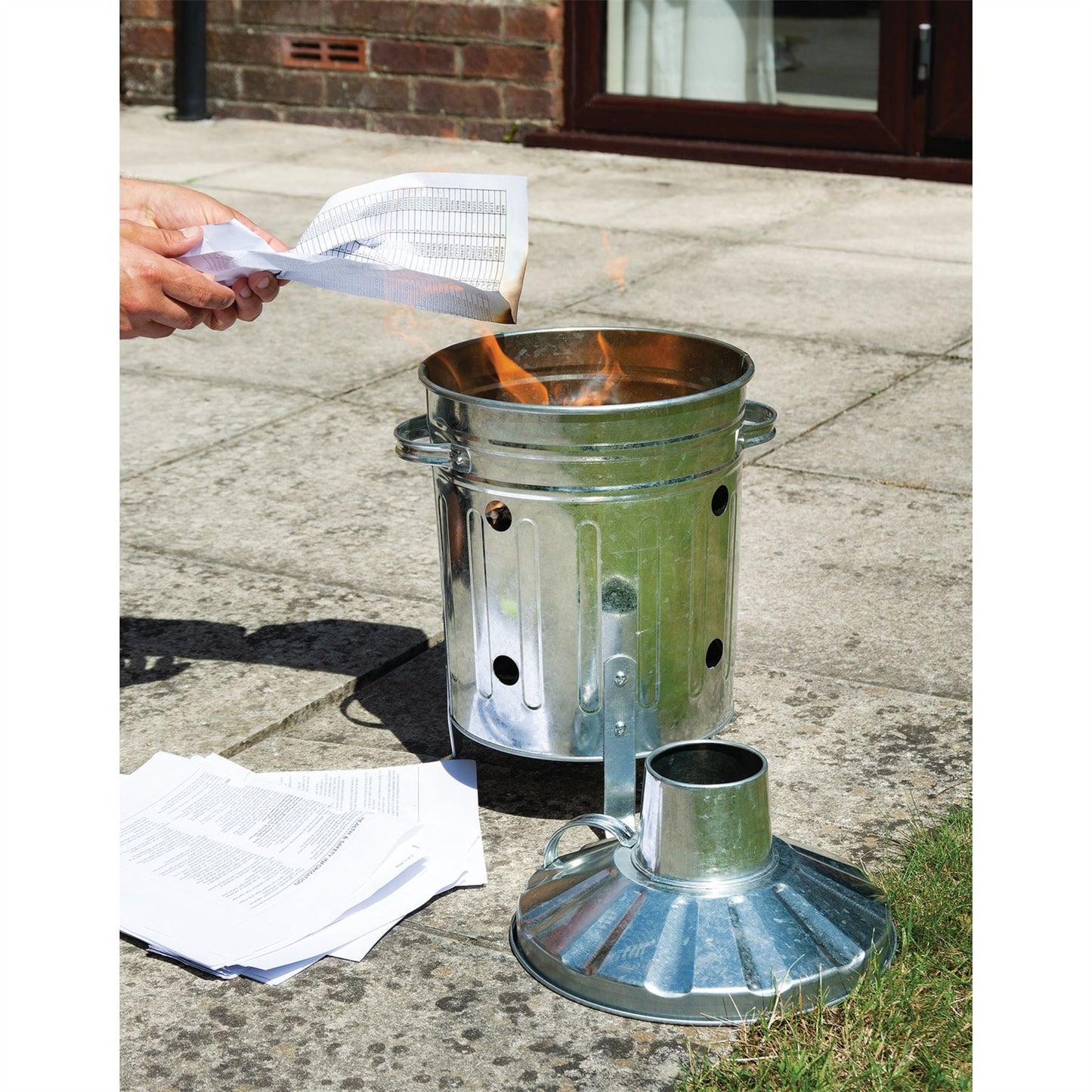 Draper 53250 Galvanised Mini Incinerator 15L Draper