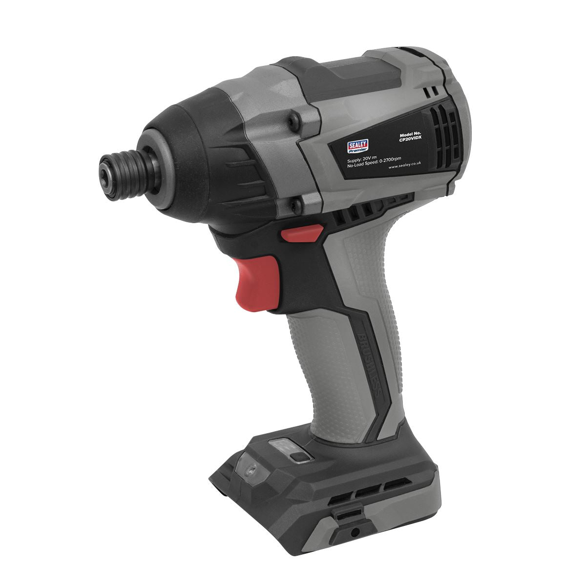 Sealey CP20VIDX Brushless Impact Driver 20V SV20 Series 1/4"Hex - Body Only Sealey
