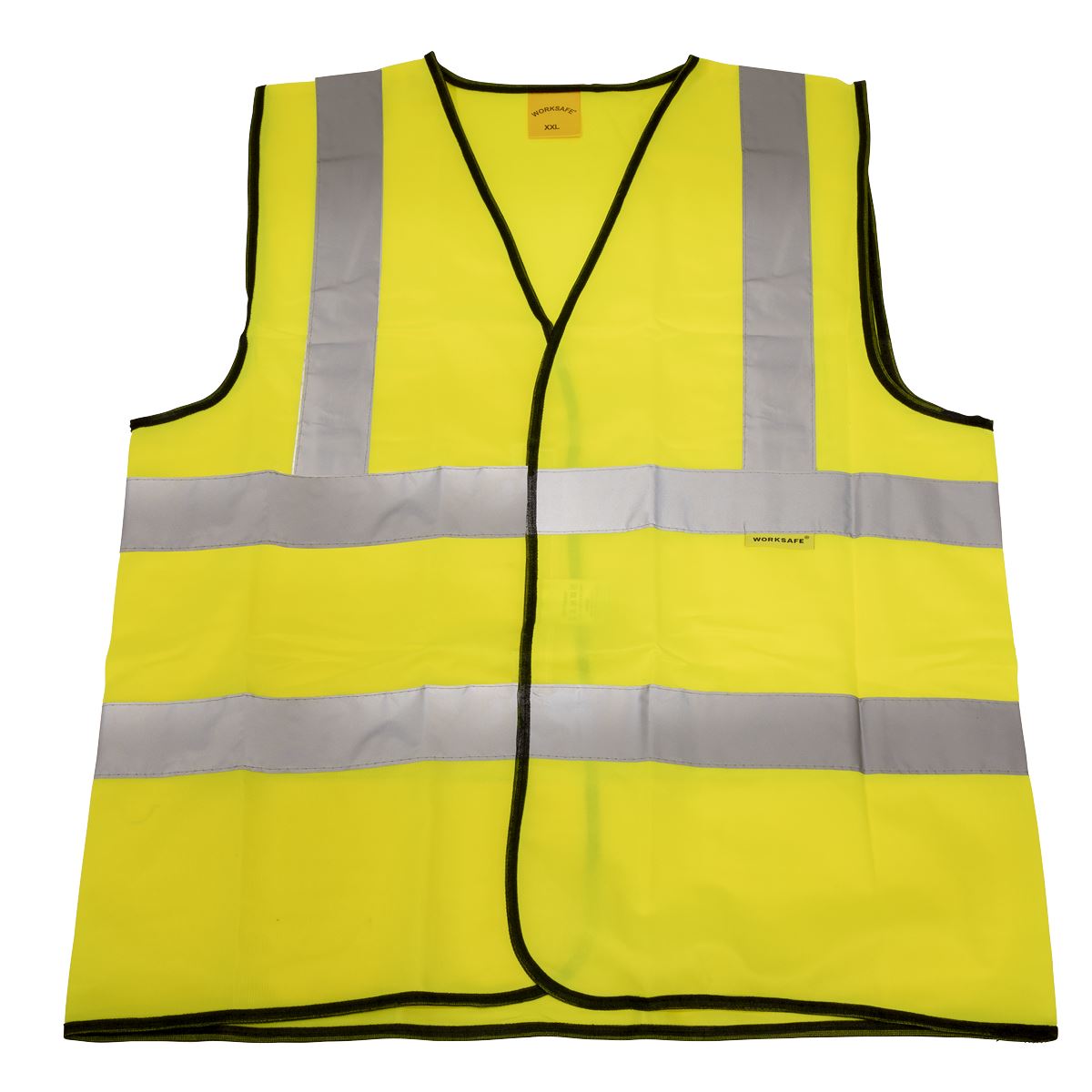 Sealey 9804XXL Hi-Vis Waistcoat (Site and Road Use) Yellow - XX-Large Sealey