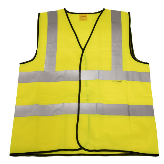 Sealey 9804XXL Hi-Vis Waistcoat (Site and Road Use) Yellow - XX-Large Sealey