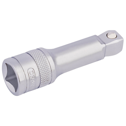Draper 16761 Satin Chrome Wobble Extension Bar 1/2" Sq. Dr. 75mm Draper