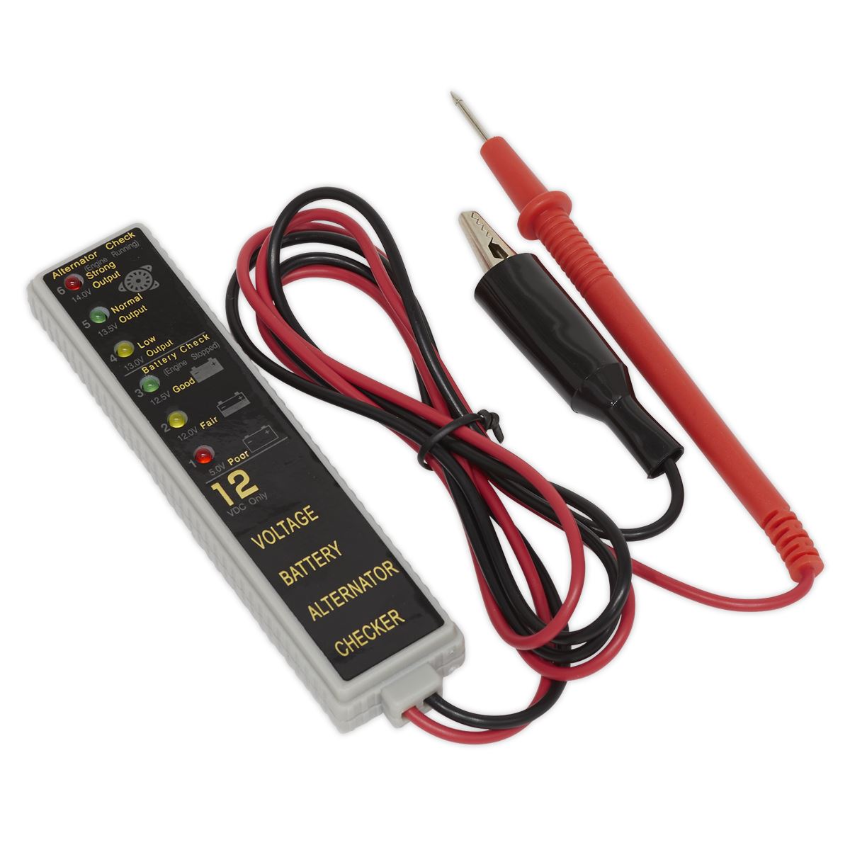 Sealey AK400 Battery & Alternator Tester 12V LED Sealey