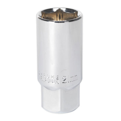 Sealey AK6544 Spark Plug Socket 21mm 1/2"Sq Drive Magnetic Sealey