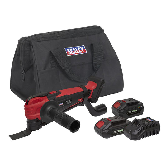 Sealey CP20VMTKIT Cordless Oscillating Multi-Tool Kit 20V SV20 Series - 2 Batteries Sealey