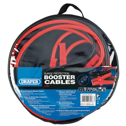 Draper 91884 Surge Protection Booster Cables 5m x 29mm&sup2; Draper