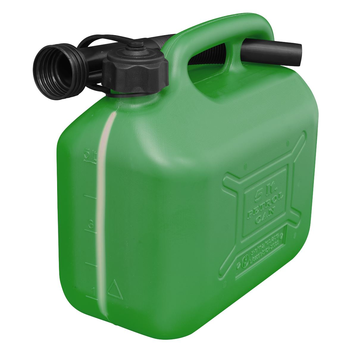 Sealey JC5G Fuel Can 5L - Green Sealey
