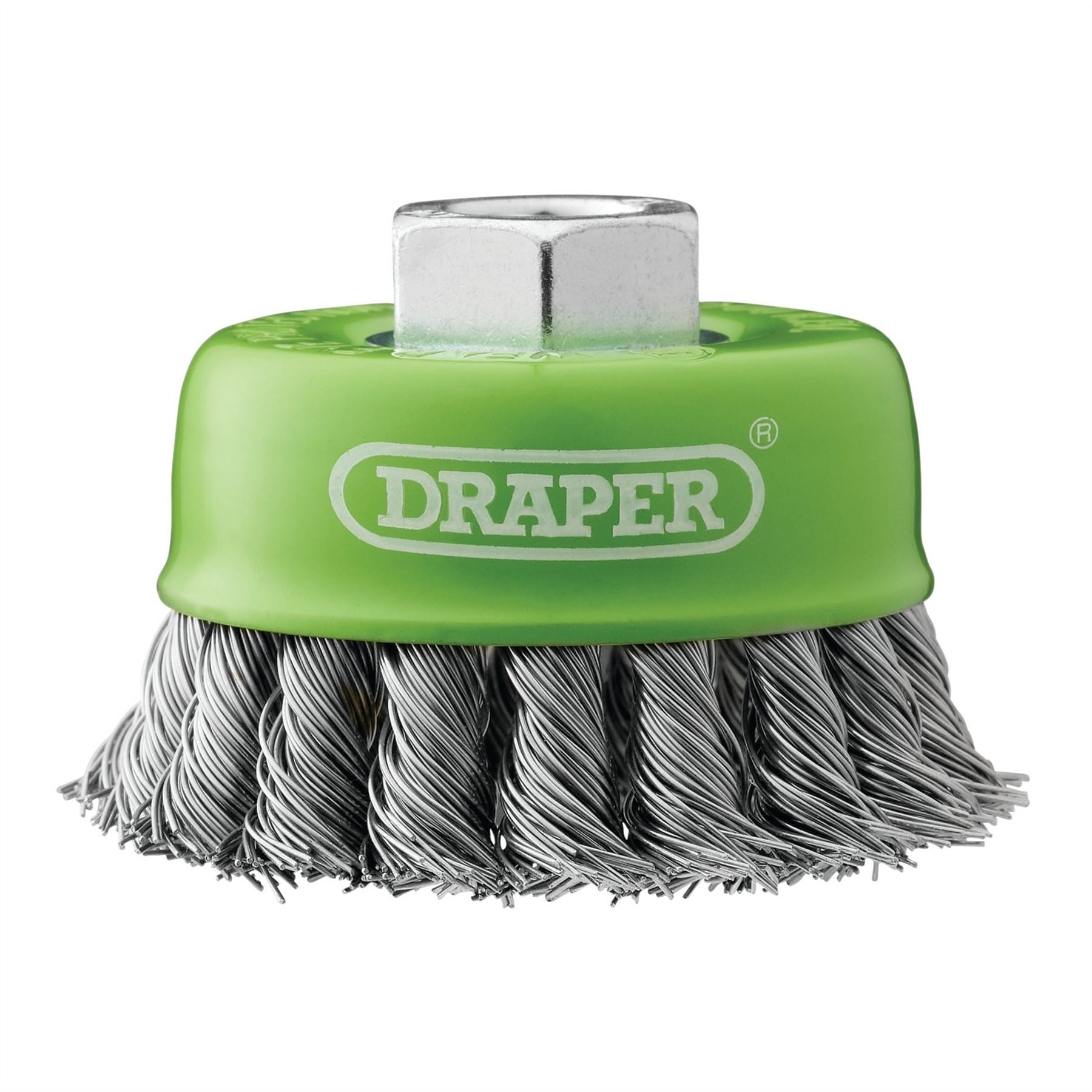 Draper 08054 Stainless-Steel Twist-Knot Wire Cup Brush 75mm M14 Draper