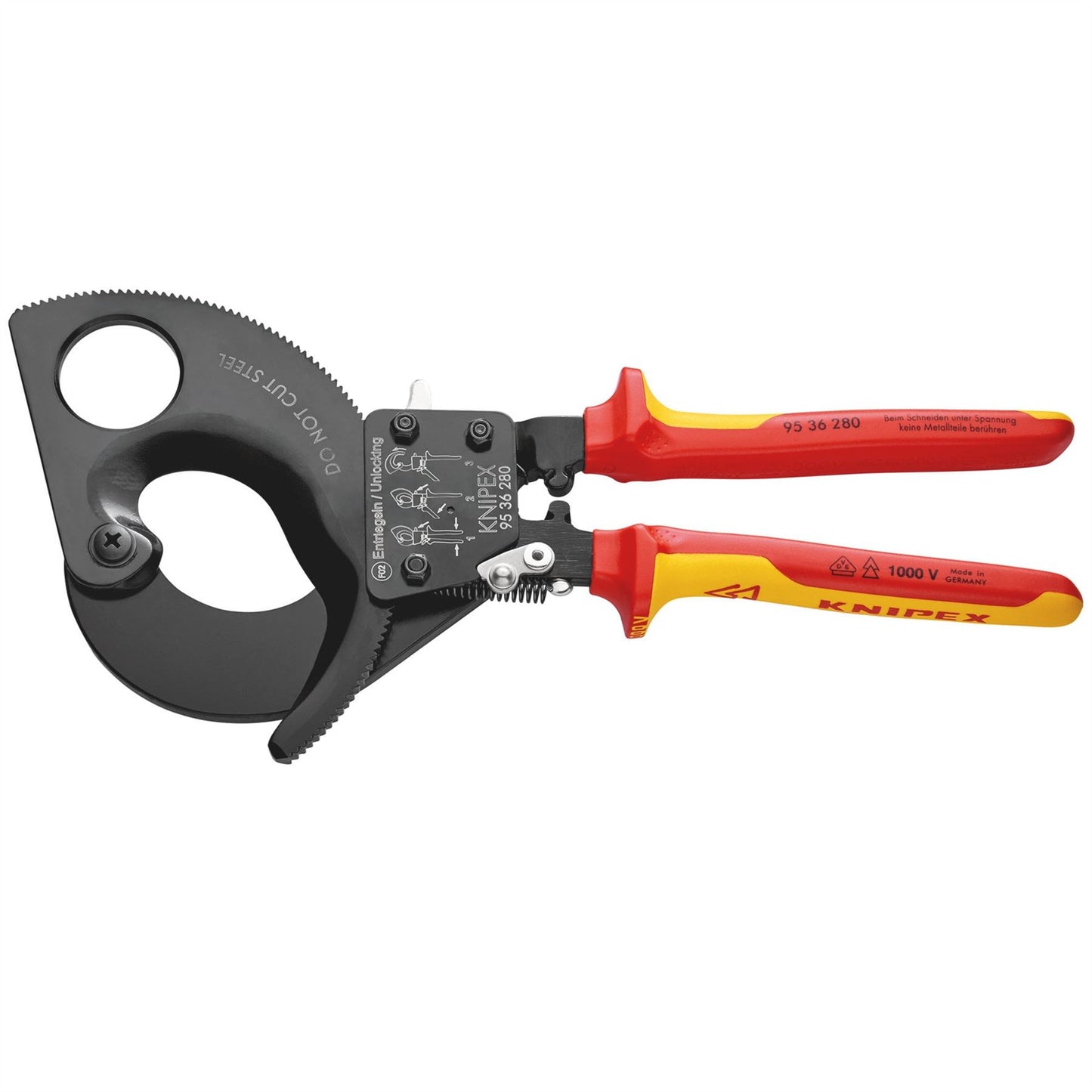 Knipex 55015 95 36 280 VDE Heavy Duty Cable Cutter 280mm Knipex