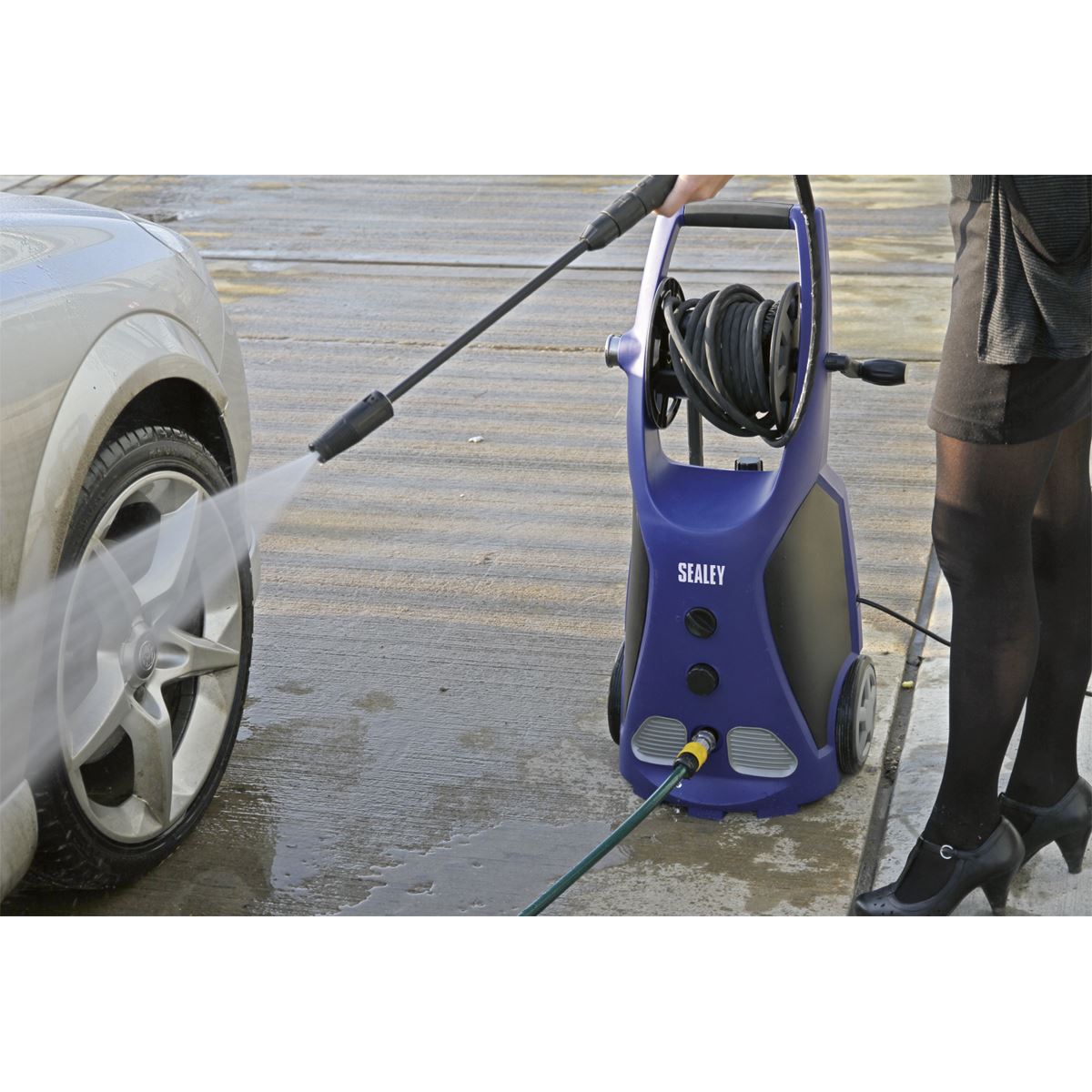 Sealey PW3500 Professional Pressure Washer 140bar with TSS & Rotablast® Nozzle 230V Sealey