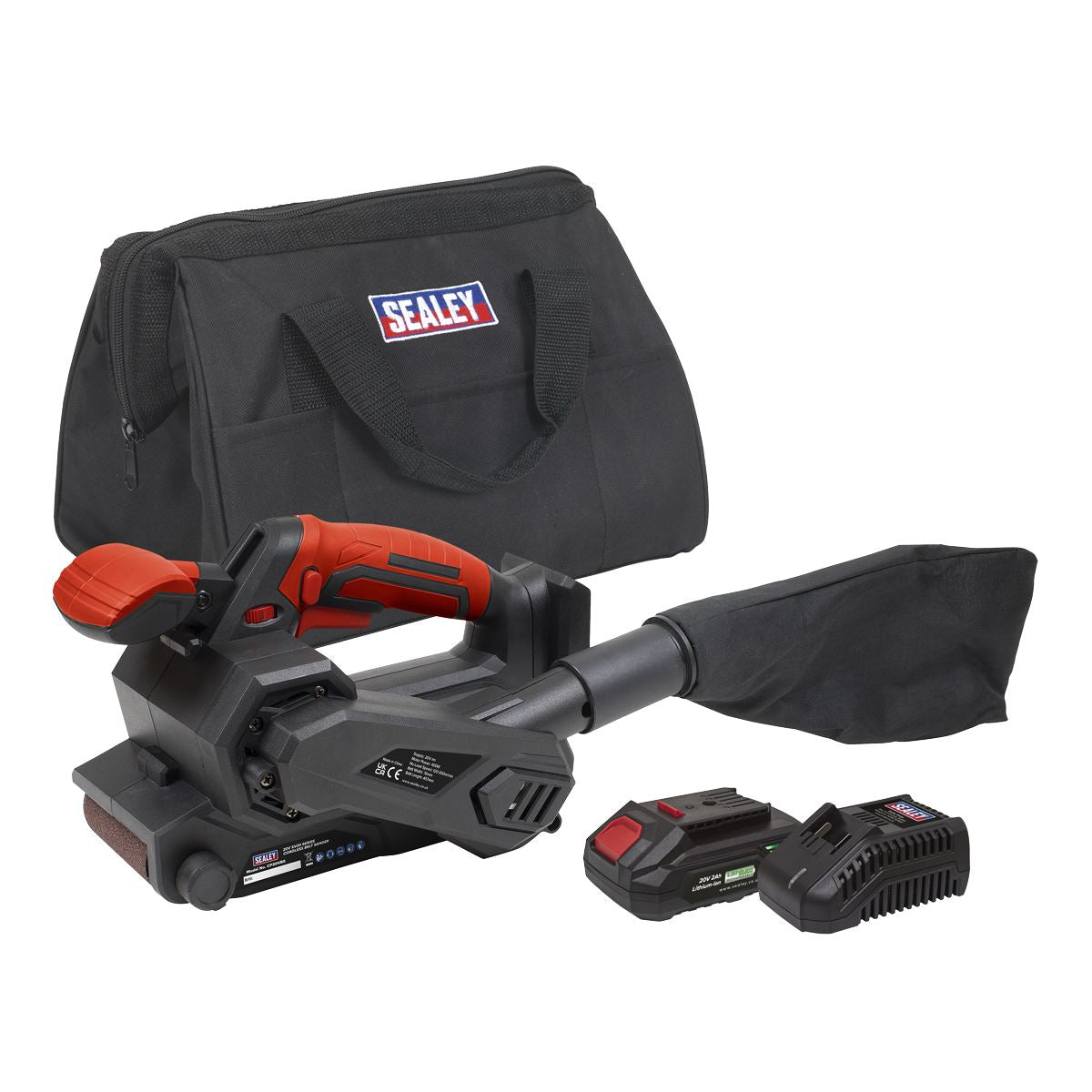 Sealey CP20VBSKIT1 20V 2Ah SV20 Series Cordless Belt Sander Kit Sealey