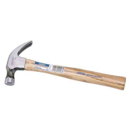 Draper 42496 Hickory Shaft Claw Hammer 450g/16oz Draper