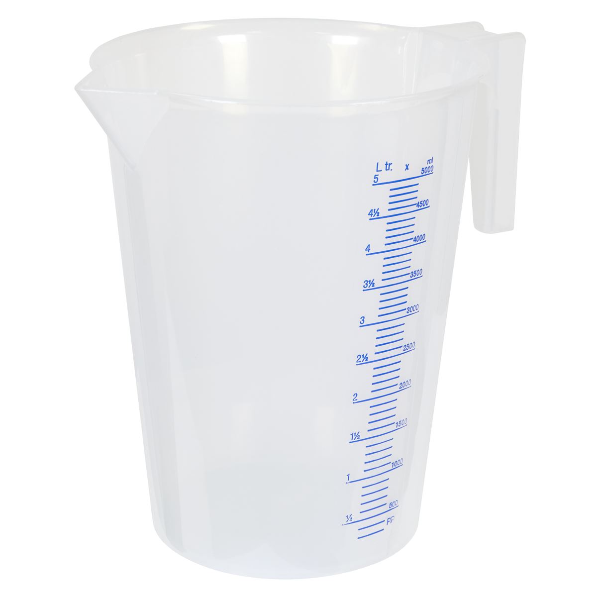 Sealey JT5000 Measuring Jug Translucent 5L Sealey