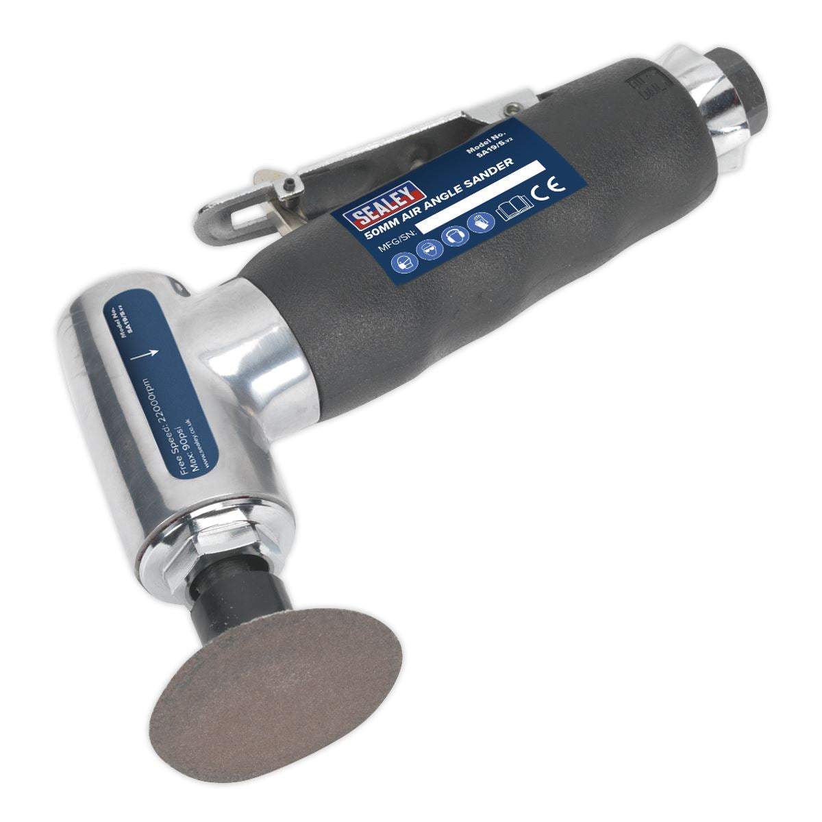 Sealey SA19/S Air Angle Sander Ø50mm Sealey