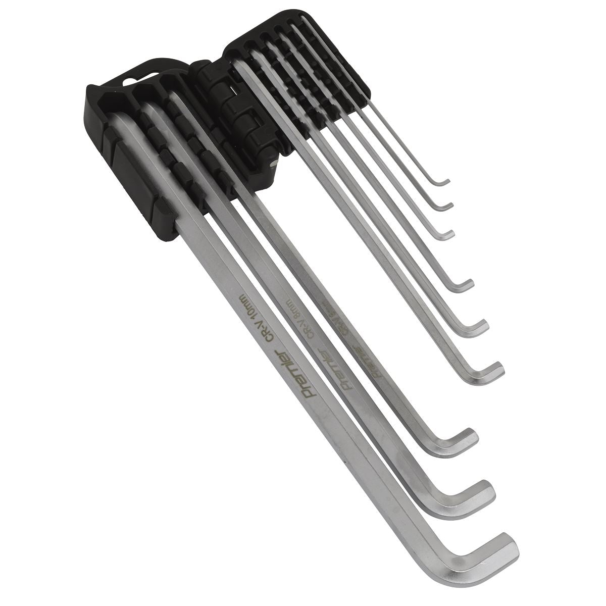 Sealey AK7174 Hex Key Set 9pc Extra-Long Stubby Element Metric Sealey