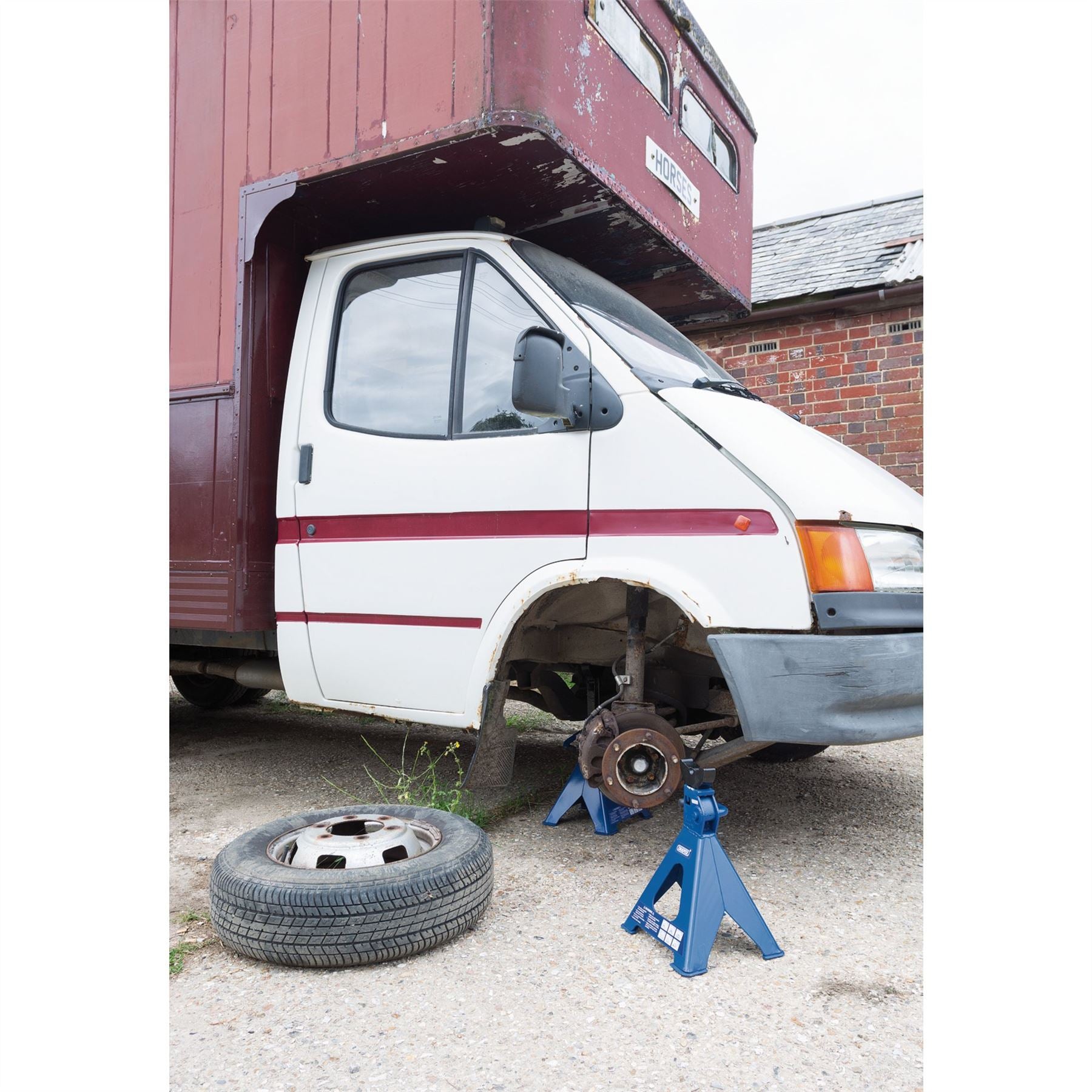 Draper 30883 Ratcheting Axle Stands 6 Tonne Pair Draper