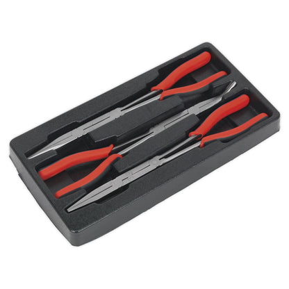 Sealey AK8580 Double Joint Pliers Set 3pc Long Reach 335mm Sealey