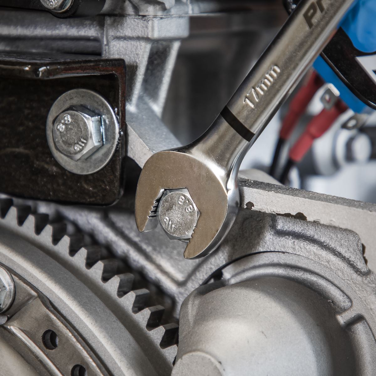 Sealey AK63950 Combination Spanner Set Anti-Slip 12pc Metric - Platinum Series Sealey