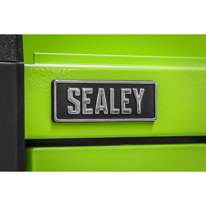 Sealey APPD4G 4 Drawer Push-to-Open Topchest with Ball-Bearing Slides - Green Sealey