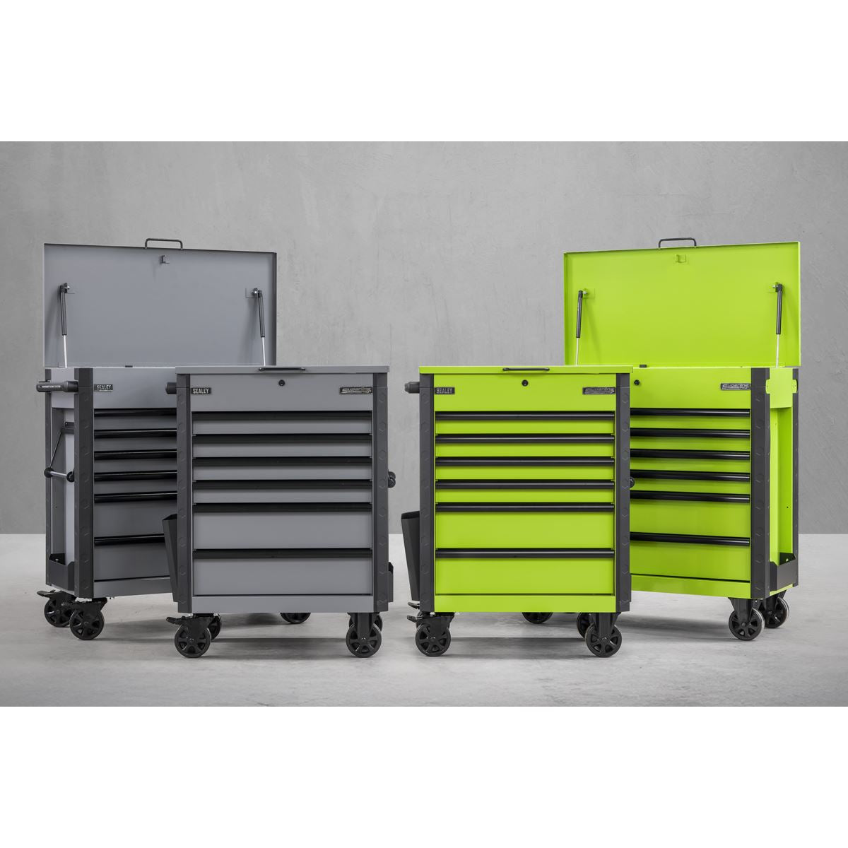 Sealey AP366HV Tool Trolley 6 Drawer with Ball Bearing Slides - Green Sealey