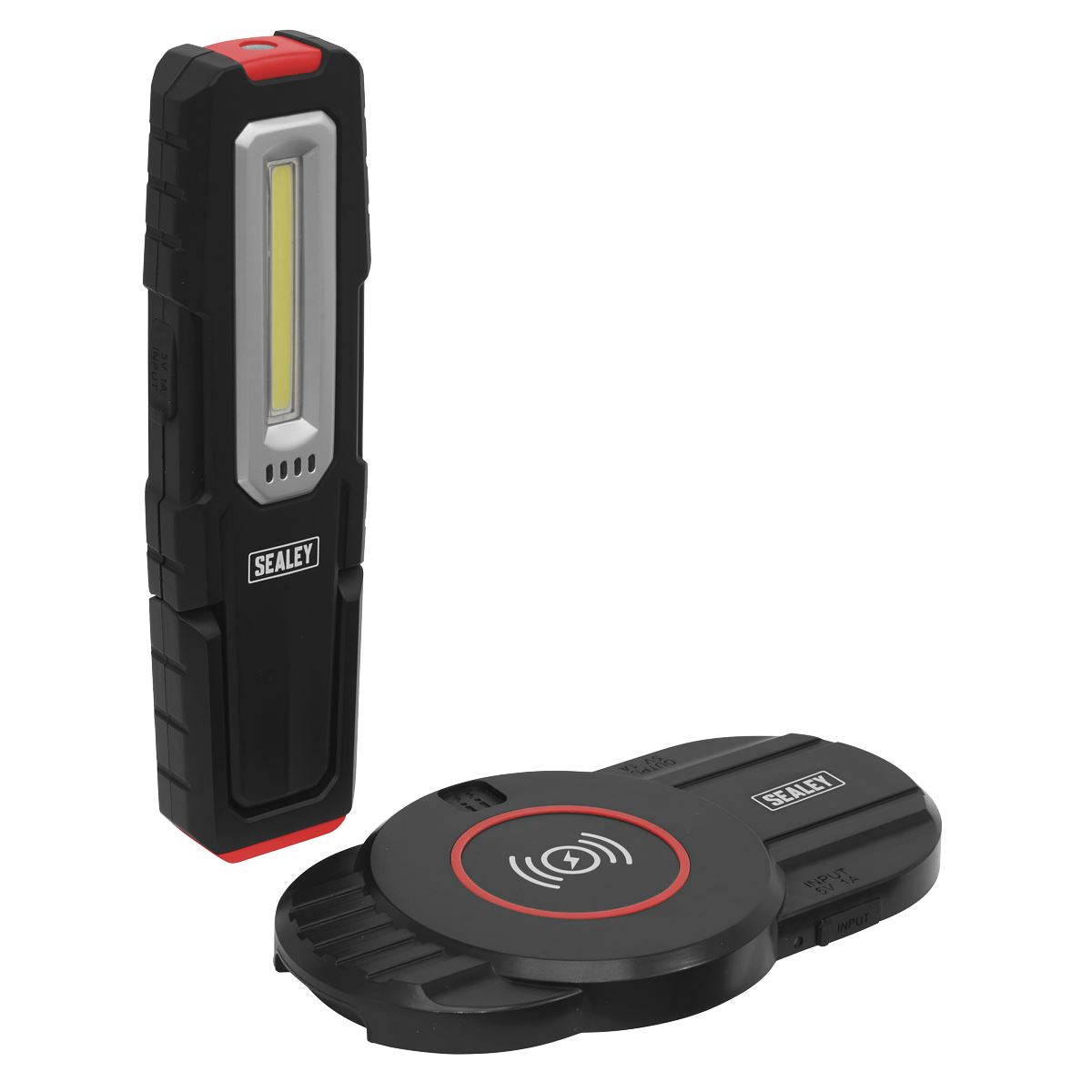 Sealey LEDWCBCOMBO2 Inspection Light 5W COB & 1W SMD LED & Single Wireless Charging Base Sealey