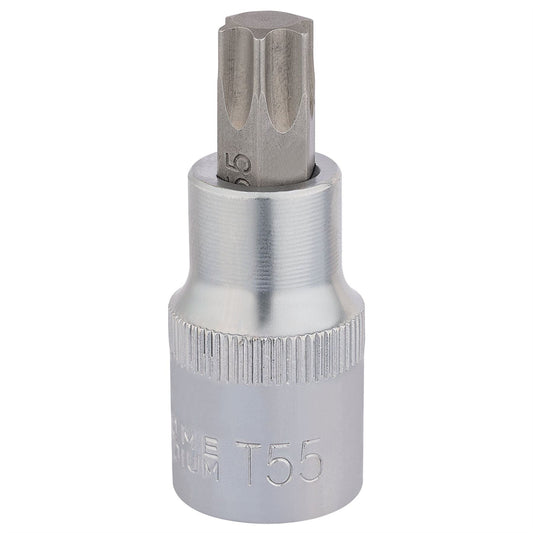 Draper 16319 TX-STAR® Socket Bit 1/2" Sq. Dr. T55 x 55mm Draper