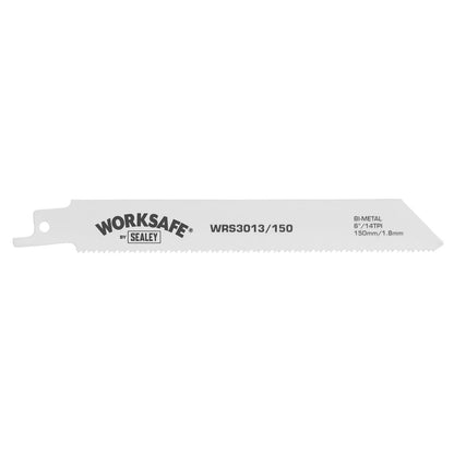 Sealey WRS3013/150 Reciprocating Saw Blade 150mm 14tpi - Pack of 5 Sealey